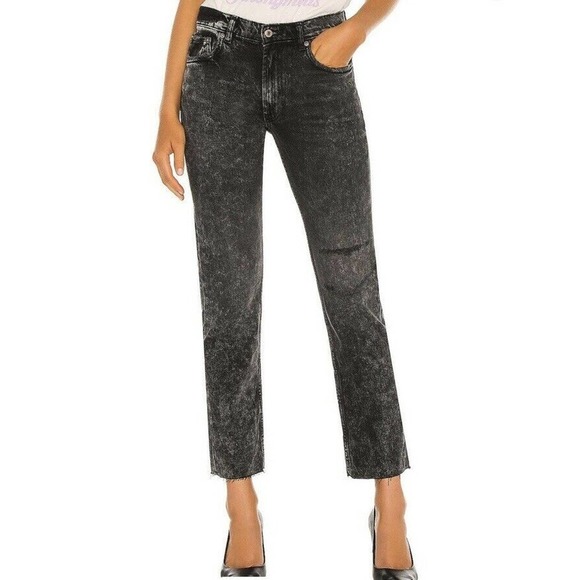 Free People 26 Vixen Cigarette Jean In Black - Picture 1 of 12